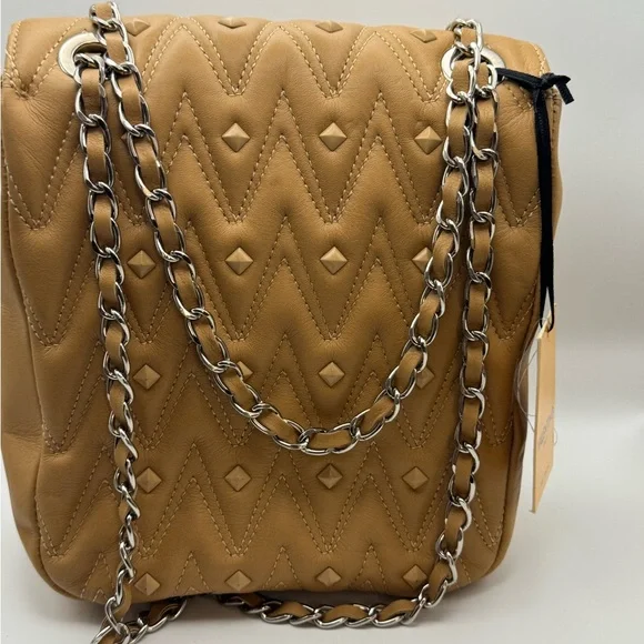 Valentino Tan Quilted Shoulder Bag - Picture 4 of 10